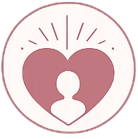 Logo de corazón de persona